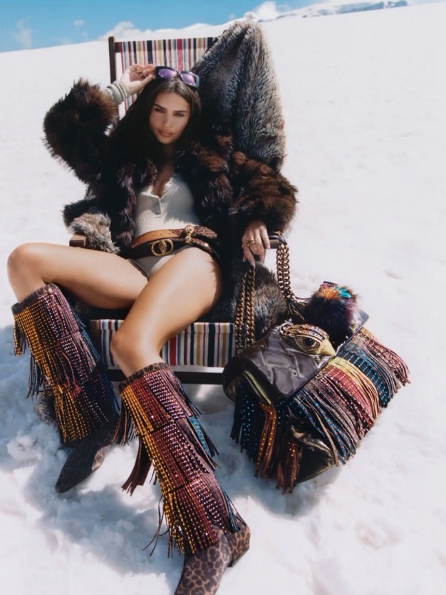 Kurt Geiger London Western Fringe Pull On Boot Bnwob